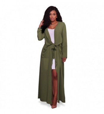 Womens Lightweight Waterfall Chiffon Cardigan