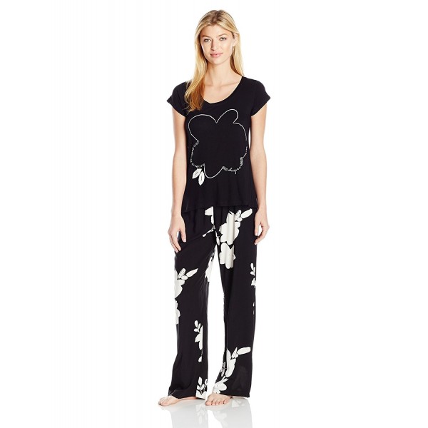 HUE Womens Serene Floral Pajama