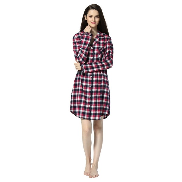 JOHN ELAINE Mid Long Boyfriend Sleepshirt