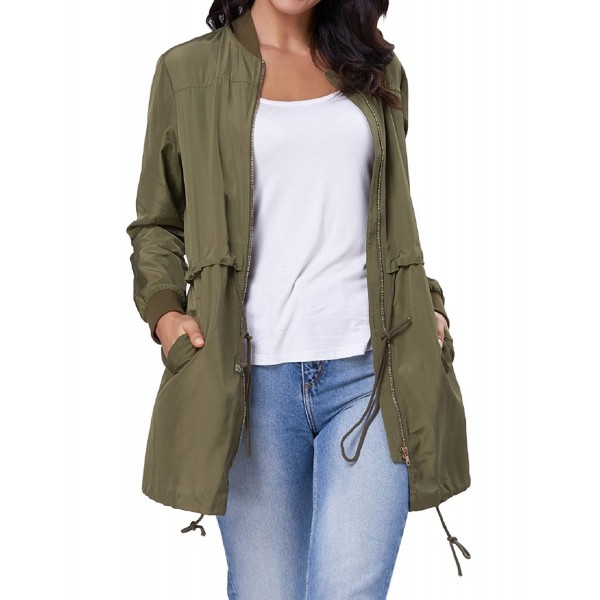 womens lightweight olive green jacket