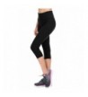 Solid Brushed Capris Black Plus