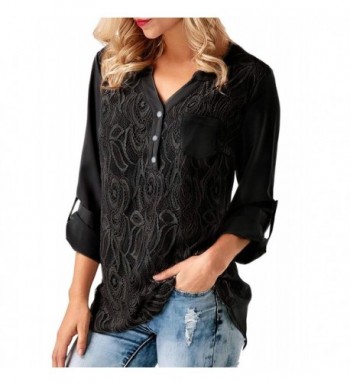 Womens Casual Sleeve Chiffon Blouses