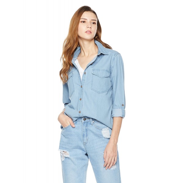 Lily Parker Womens Classic Chambray