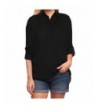 vanberfia Womens Casual Chiffon Collar