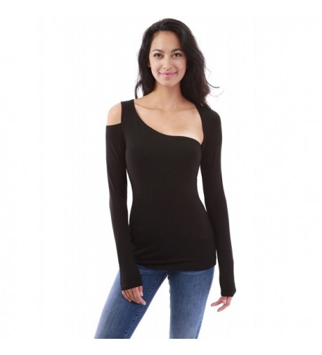 PattyBoutik Womens Asymmetric Cutout Sleeve