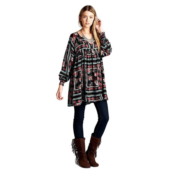 Velzera Floral Print Tunic Dress