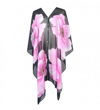 S K LUXURY Printed Chiffon Black 410