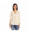 Angie Womens Sleeve Crochet Neckline