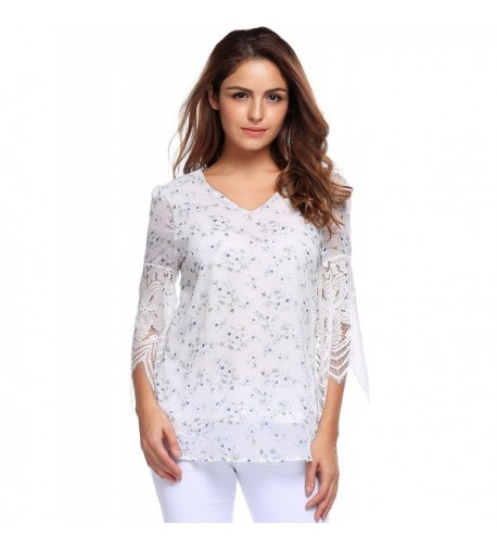 GEESENSS Womens Blouses Casual Printing