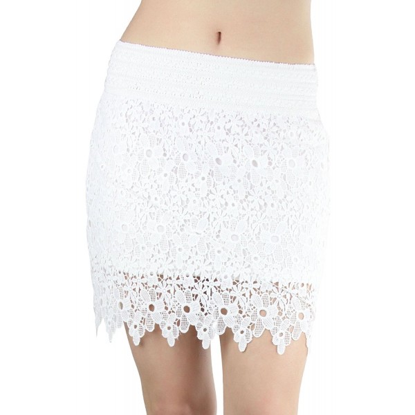 ToBeInStyle Womens Lace Floral Skirt