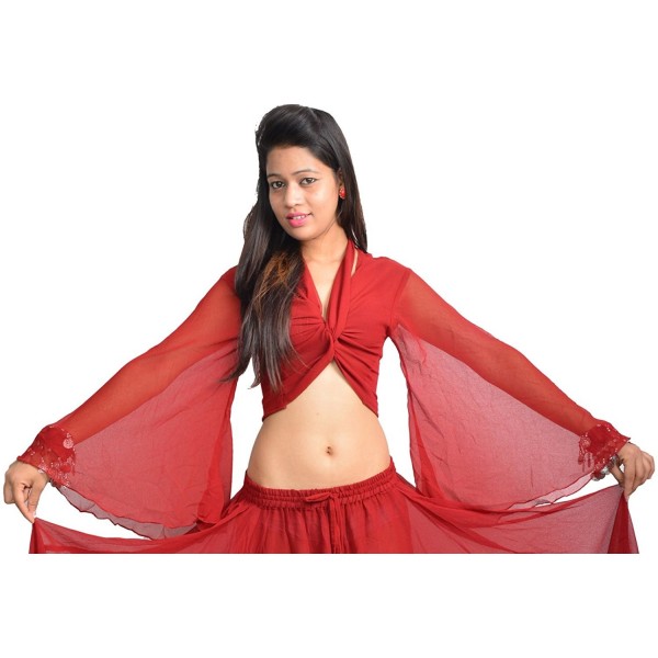 Wevez Womens Belly Winged Maroon