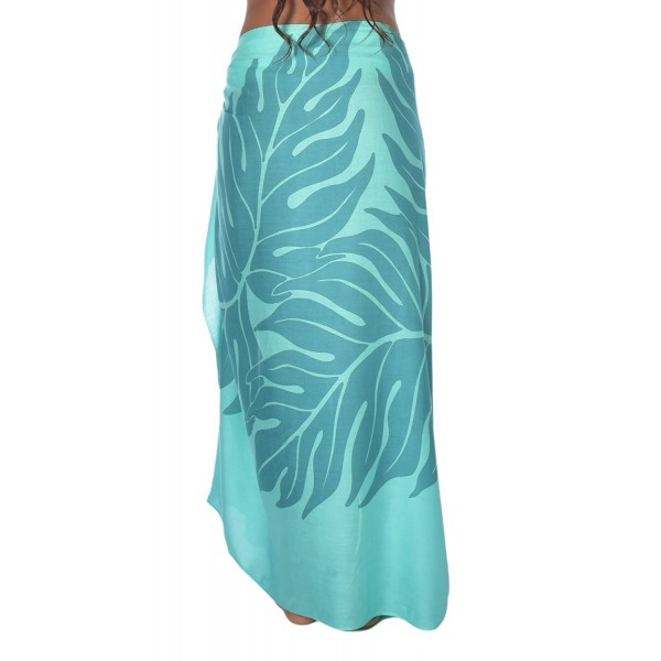 Casual Movements Women's Breadfruit Leaf Swimsuit Coverup - Aqua/Teal ...