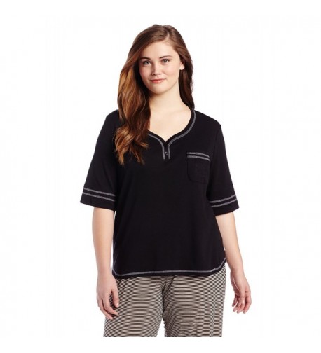 Karen Neuburger Womens Plus Size Henley