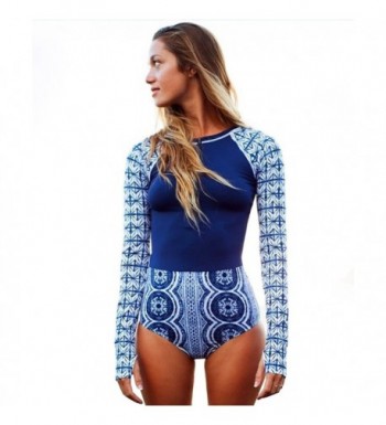 Funnygirl Printing Rashguard Protection Swimsuit