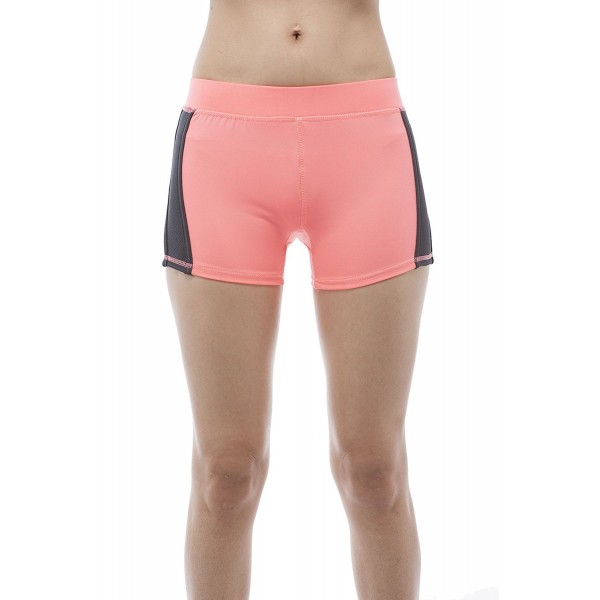 Athletic Color Block shorts NeonCoral