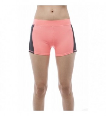 Athletic Color Block shorts NeonCoral