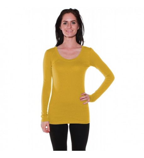 Active Basic Womens Scoop Neck