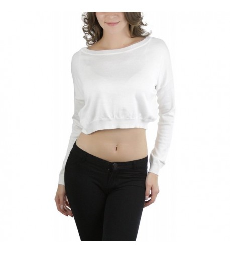 ToBeInStyle Womens Sleeve Cropped Sweater