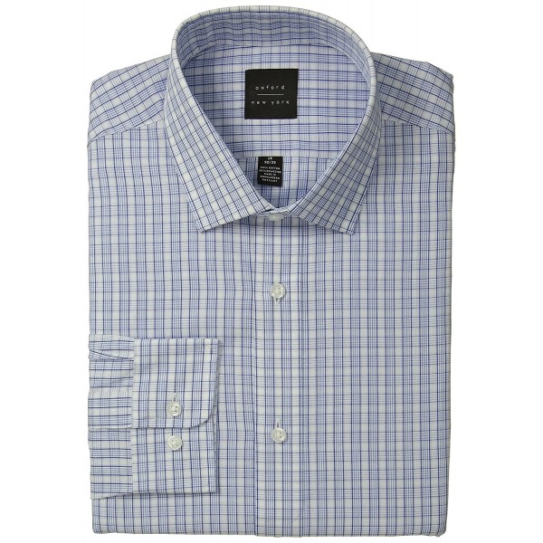 Oxford NY Plaid Spread Collar