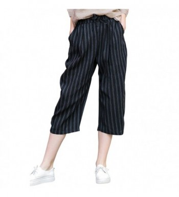 YOU U Women Casual Striped Tapered