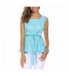 Zeagoo Fashion Sleeveless Blouse Peplum