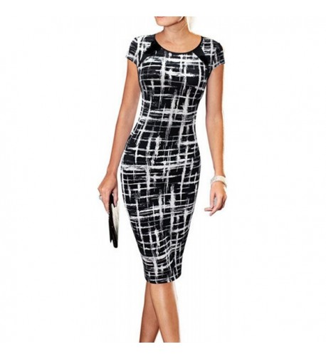 LunaJany Womens Striped Office Career