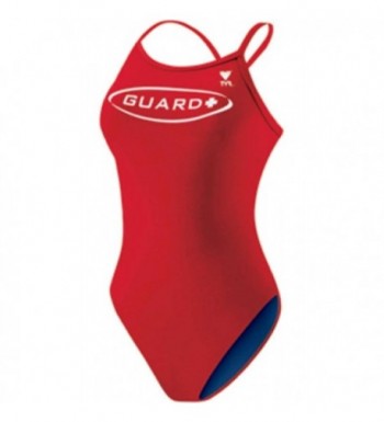 TYR Guard Diamondback Swimsuit Red