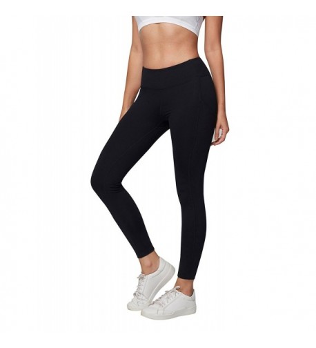 High Waist Ultra Soft Lightweight Capris - High Rise Yoga Pants - Black ...