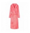 Artfasion Womens Fleece Bathrobe Orange