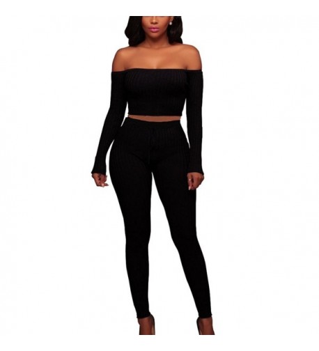 MISFONDLE Womens Bodycon Shoulder Jumpsuit