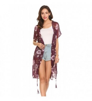 FineFolk Floral Chiffon Sleeve Cardigan