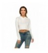 Classic Womens Cropped Drawstring Sweatshirt