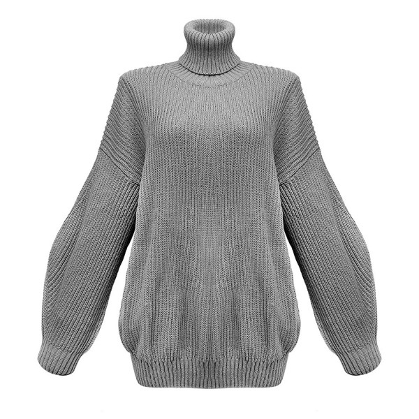 TILON Winter Sweaters Lantern Sleeve