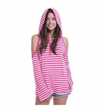 Fancyqube Shoulder Striped Kangaroo Sweatshirt