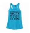 Comical Shirt Introverts Uncomfortable Turquoise