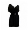 eVogues Split Chiffon Dress Black