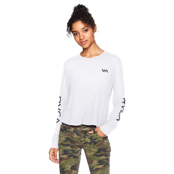 RVCA Womens Glitch Sleeve White