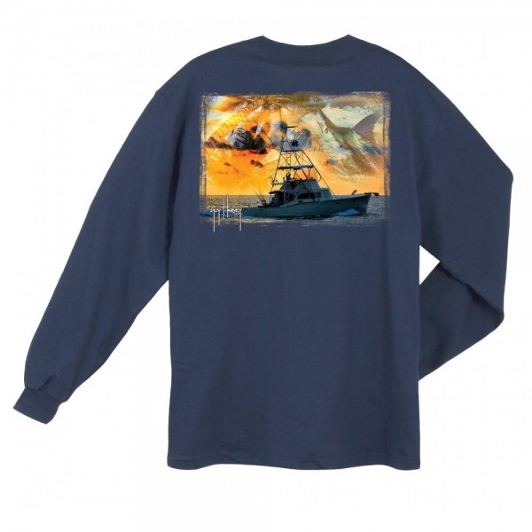 Guy Harvey Cruisin Sleeve Shirt