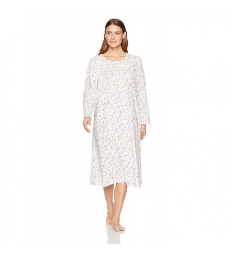 Aria Womens Cotton Printed Nightgown