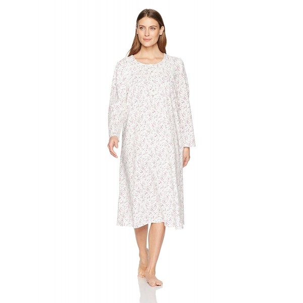 Aria Womens Cotton Printed Nightgown