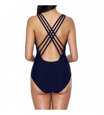 ATTRACO Bathing Strappy Cross Back Swimsuit