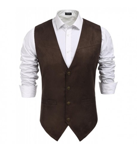 Coofandy Leather Suede Single Breasted XX Large