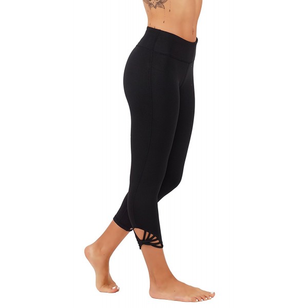 5StarsLine Leggings Workout Detailing 5S566 Black