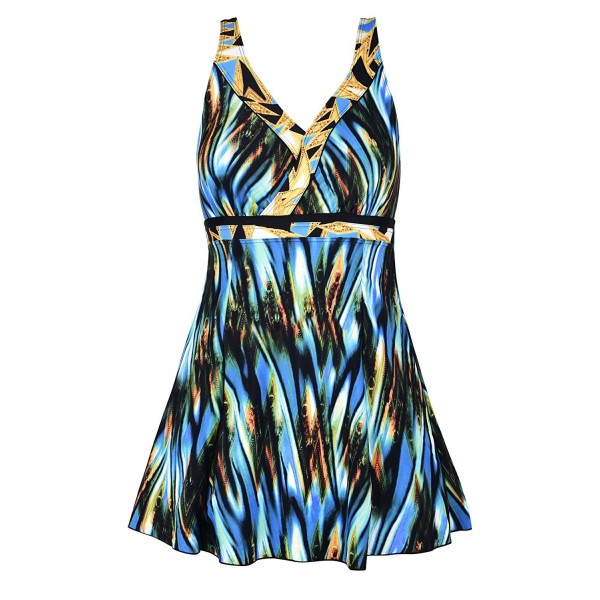 Kdilon Womens Swimdress Skirted Swimsuit