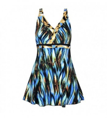 Kdilon Womens Swimdress Skirted Swimsuit