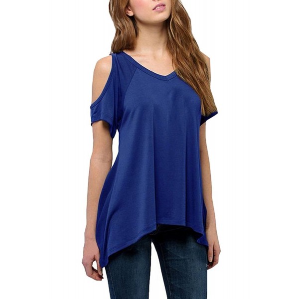 Lyxinpf Womens Casual Shoulder T Shirts