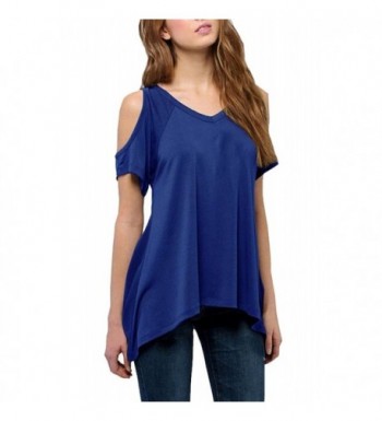 Lyxinpf Womens Casual Shoulder T Shirts