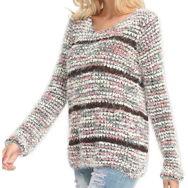 ZZURCCA Casual Oversized Sweaters Multi Red