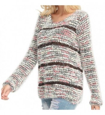 ZZURCCA Casual Oversized Sweaters Multi Red