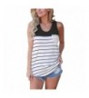 FARYSAYS Womens Sleeveless Striped Racerback